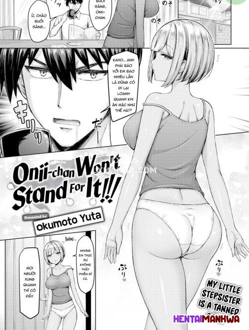 Onii-chan Won't Stand For It!!!